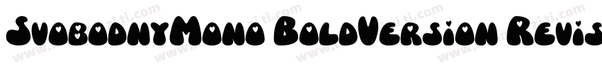 SvobodnyMono BoldVersion Revision字体转换